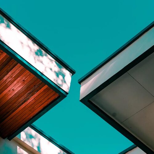 "AI development services illustration with abstract technology